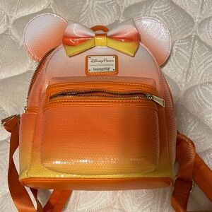 Disney Orange and Yellow Sequin Kids Backpack